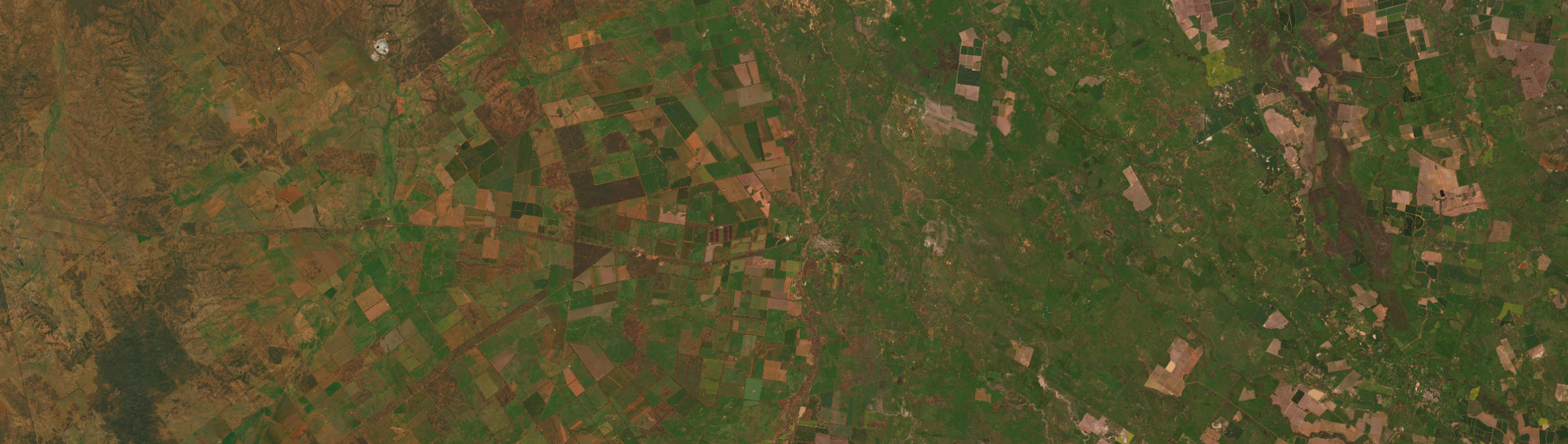 Aerial view of Nyngan, NSW