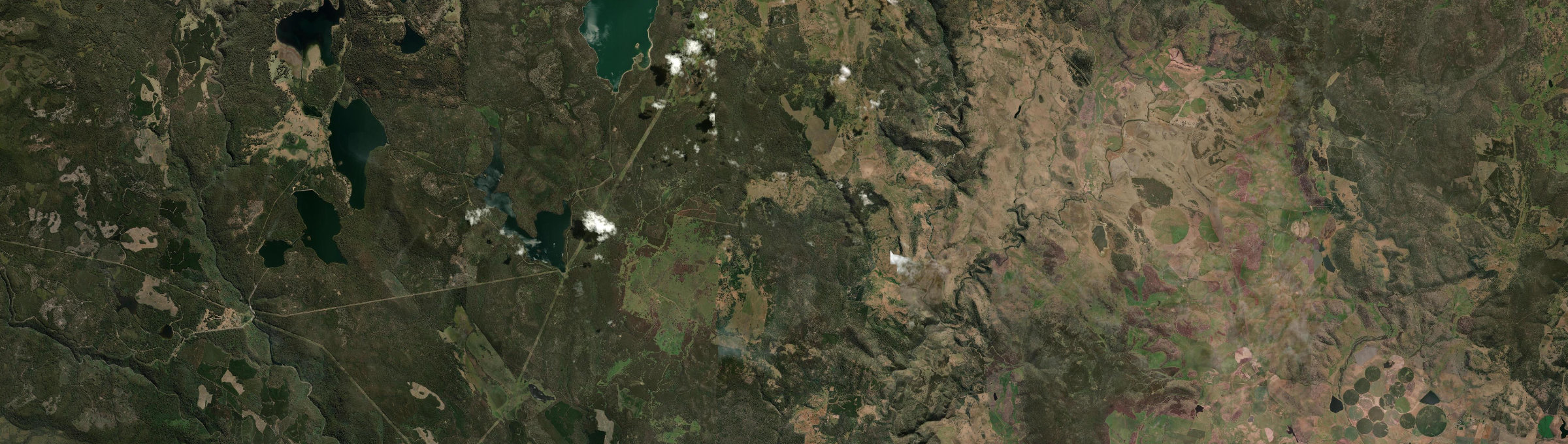 Aerial view of Victoria Valley (Tas.), TAS