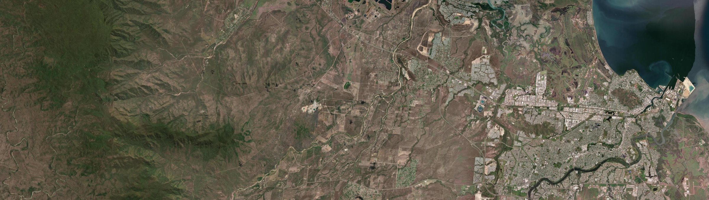 Aerial view of Black River (Qld), QLD