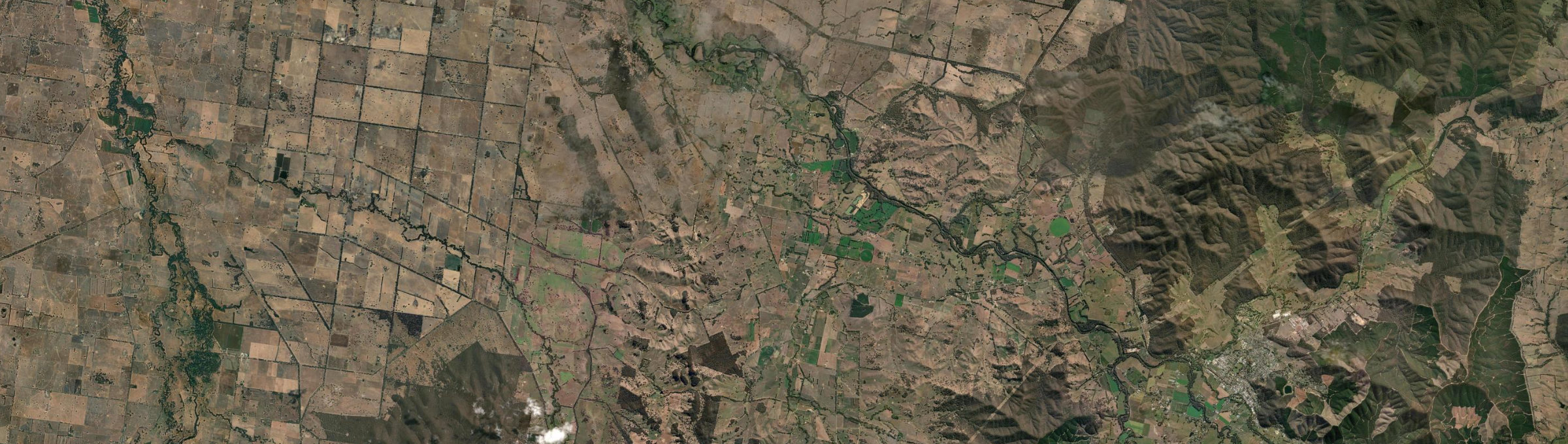 Aerial view of Whorouly, VIC
