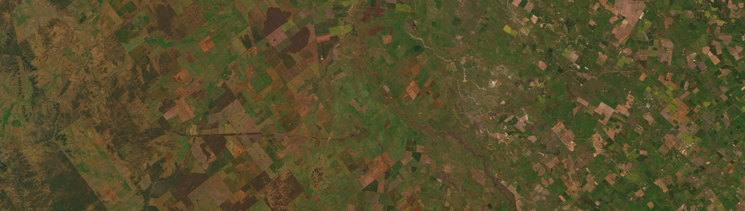 Aerial view of Buddabadah, NSW