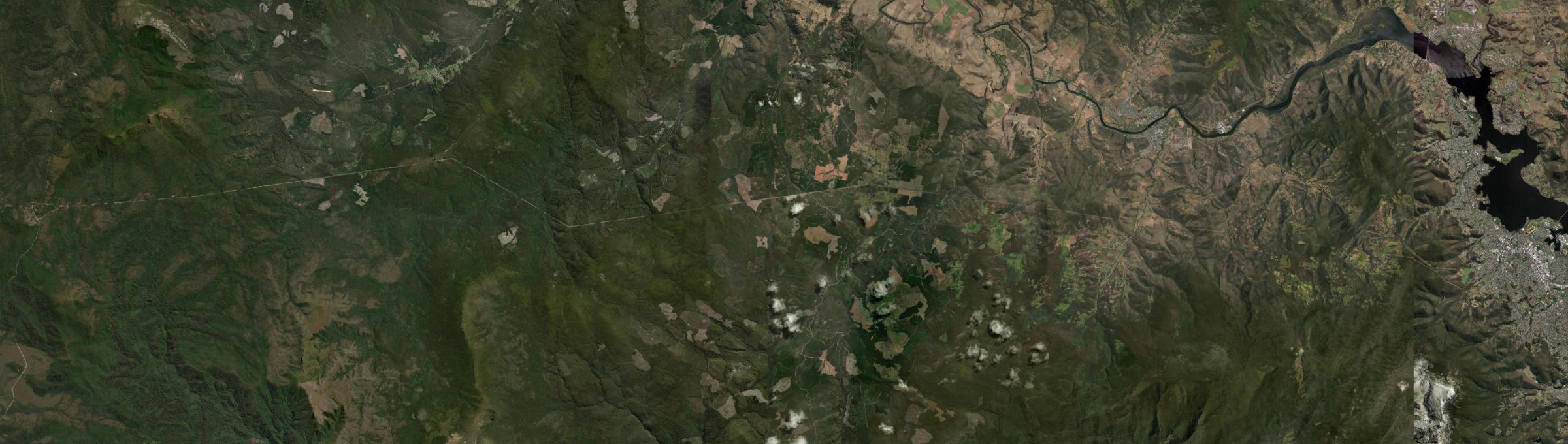 Aerial view of Moogara, TAS
