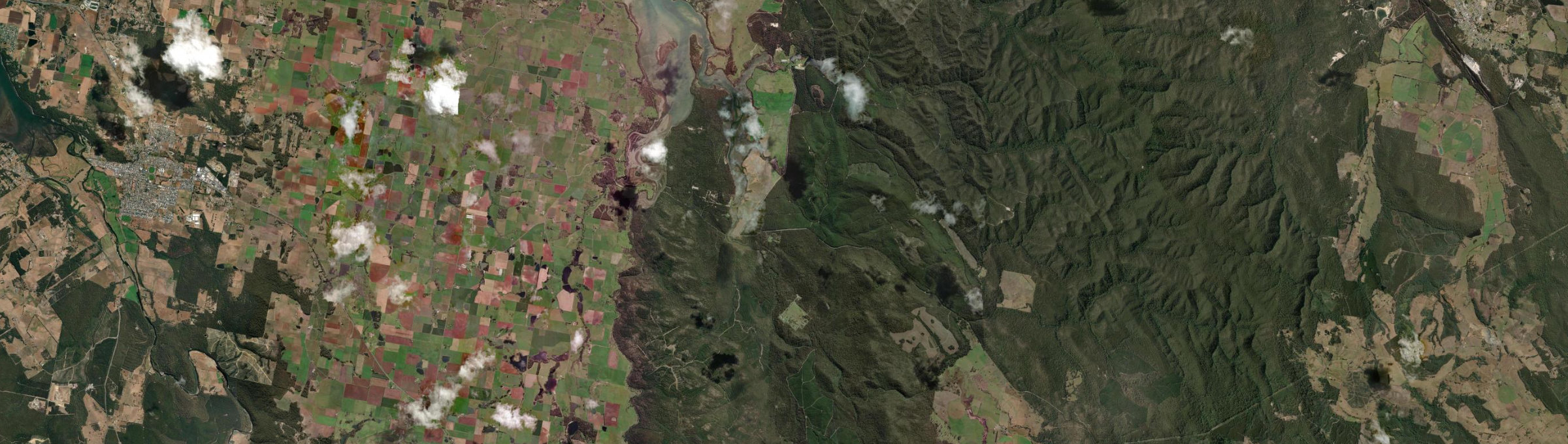 Aerial view of Harford, TAS