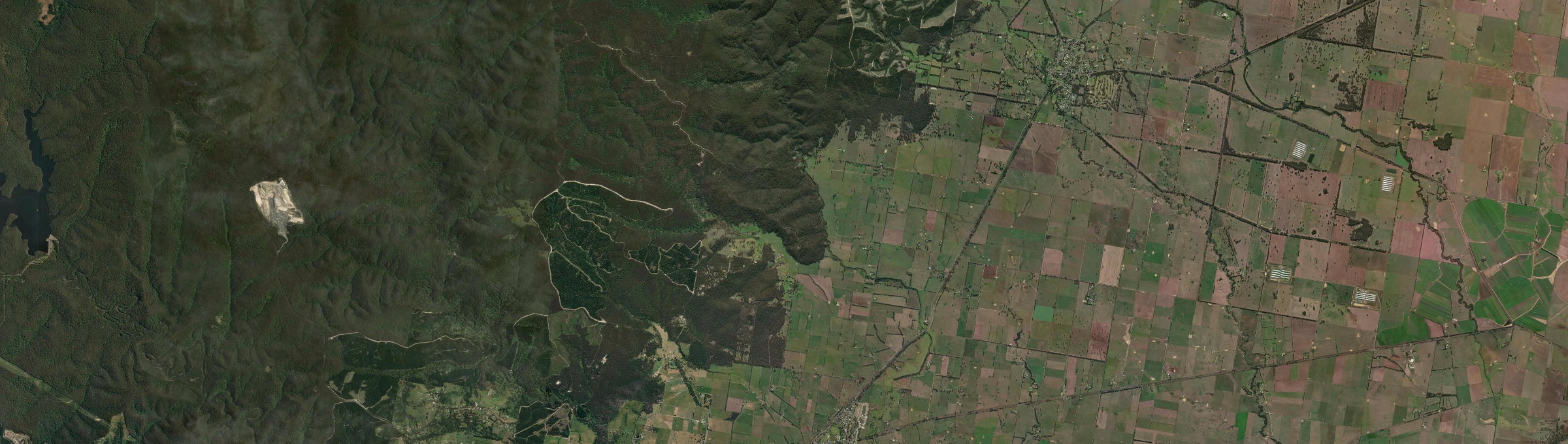 Aerial view of Glengarry North, VIC