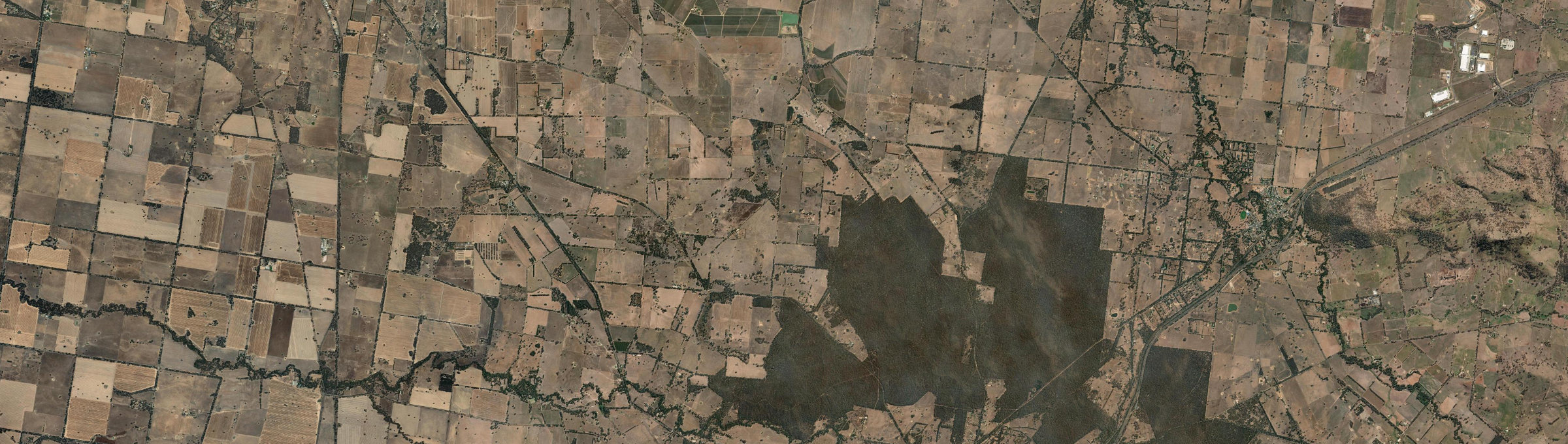 Aerial view of Cornishtown, VIC