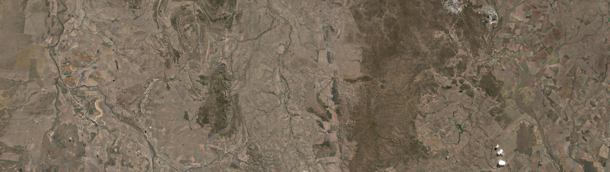 Aerial view of Clermont, QLD