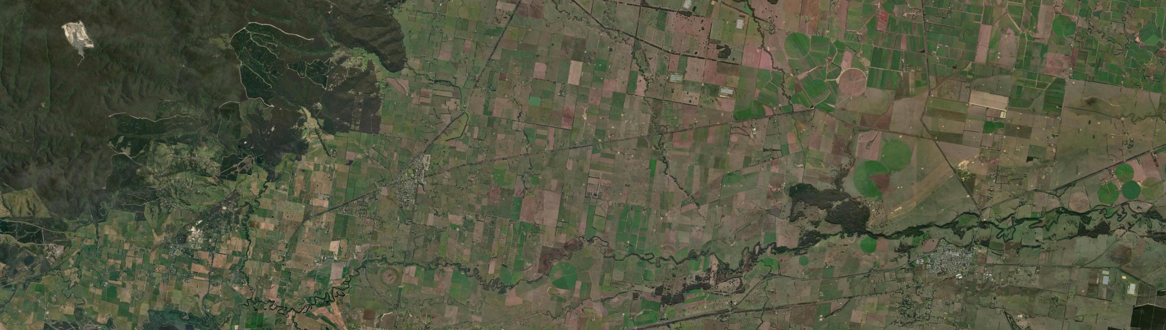 Aerial view of Glengarry (Vic.), VIC