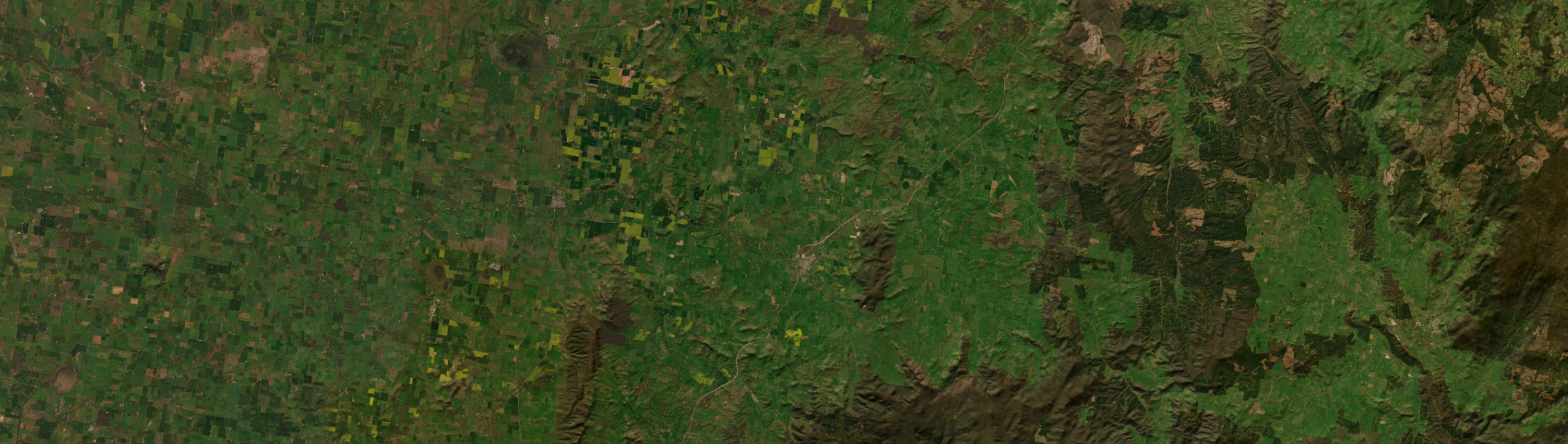 Aerial view of Holbrook, NSW