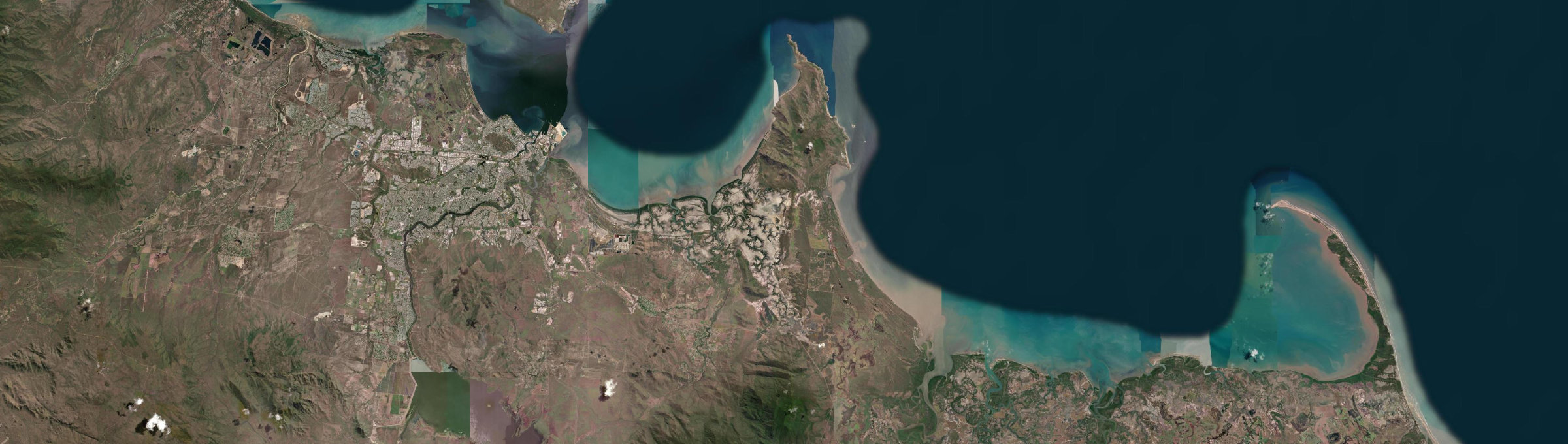 Aerial view of Cape Cleveland, QLD