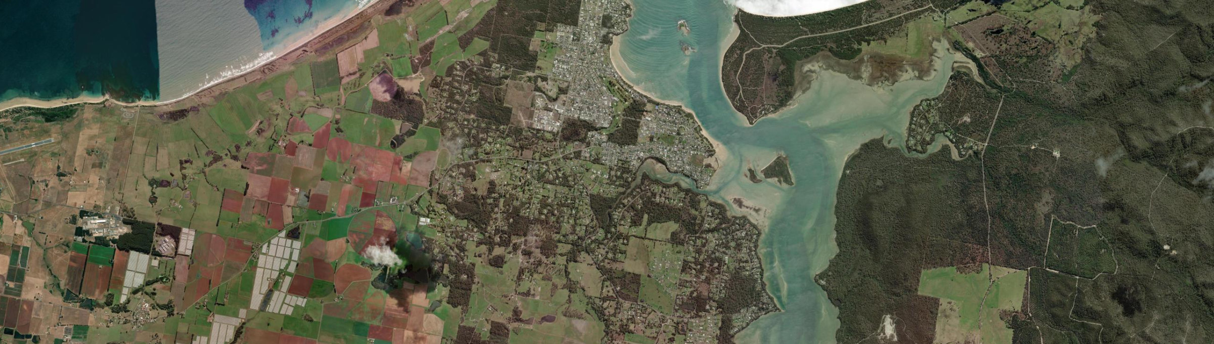 Aerial view of Port Sorell, TAS