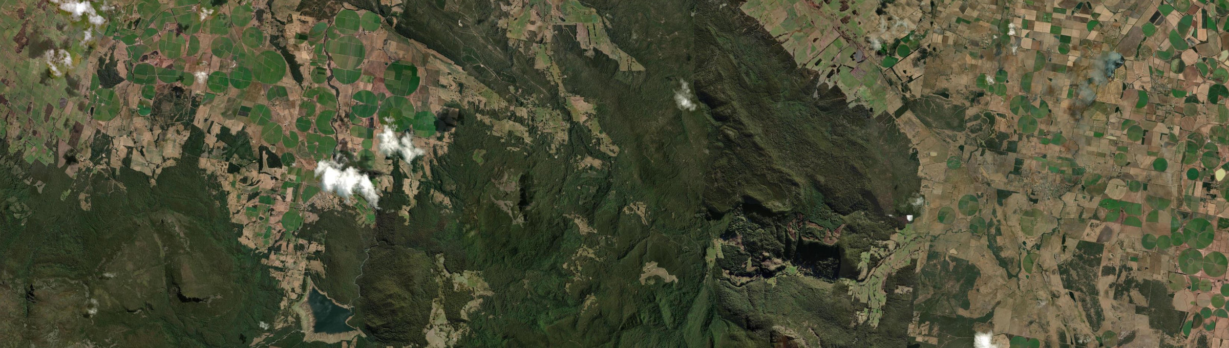 Aerial view of Golden Valley, TAS