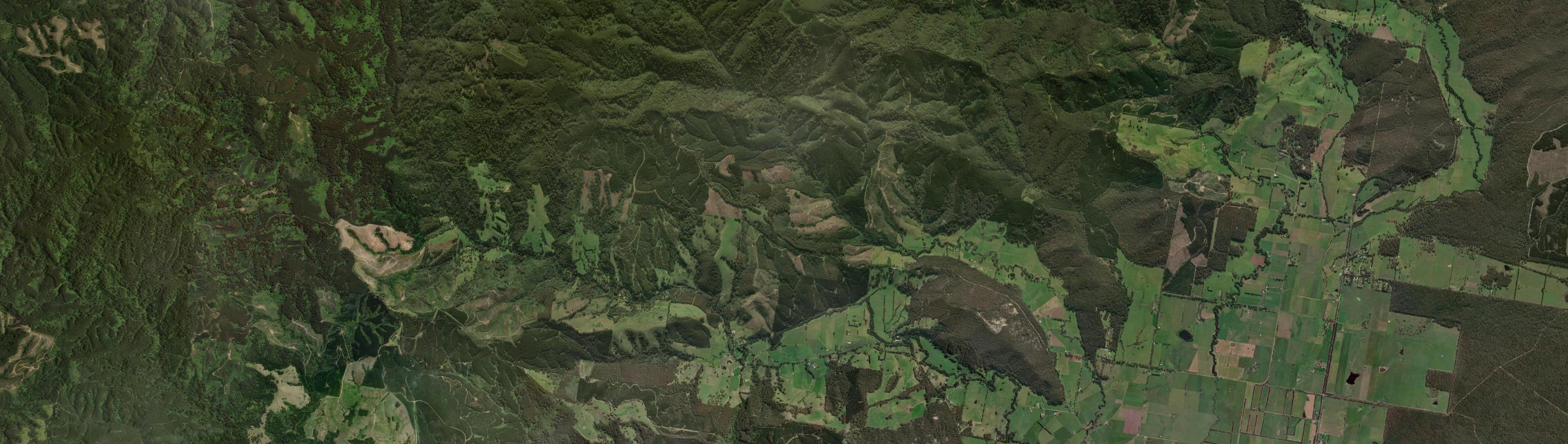 Aerial view of Macks Creek, VIC