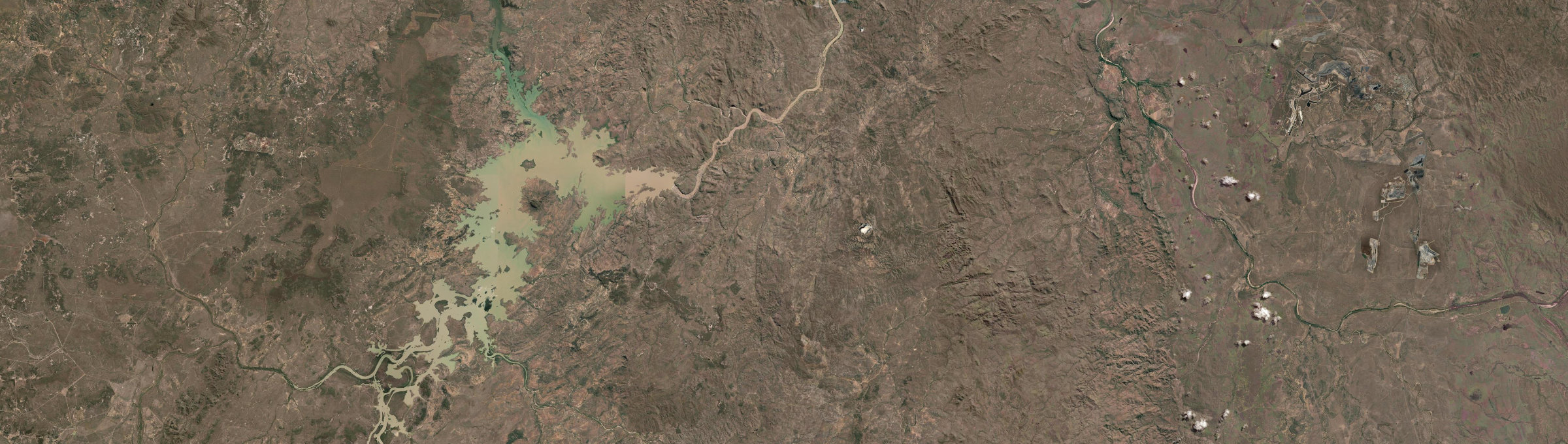 Aerial view of Mount Wyatt, QLD