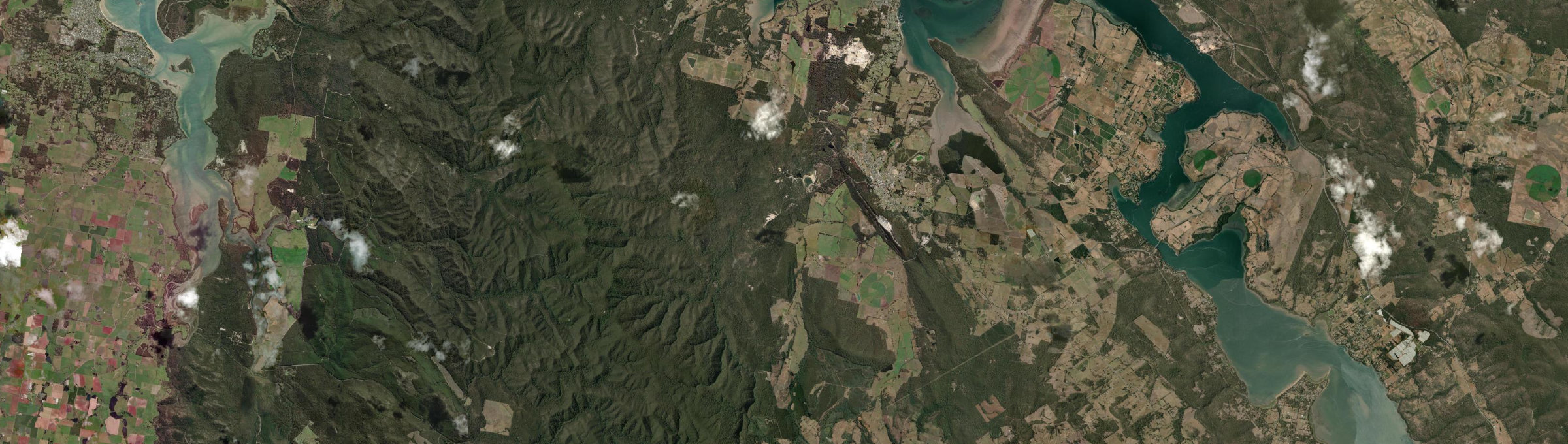 Aerial view of Beaconsfield (Tas.), TAS
