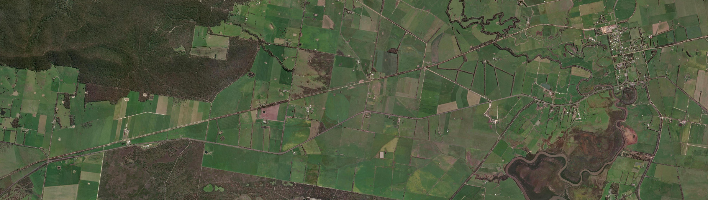 Aerial view of Gelliondale, VIC