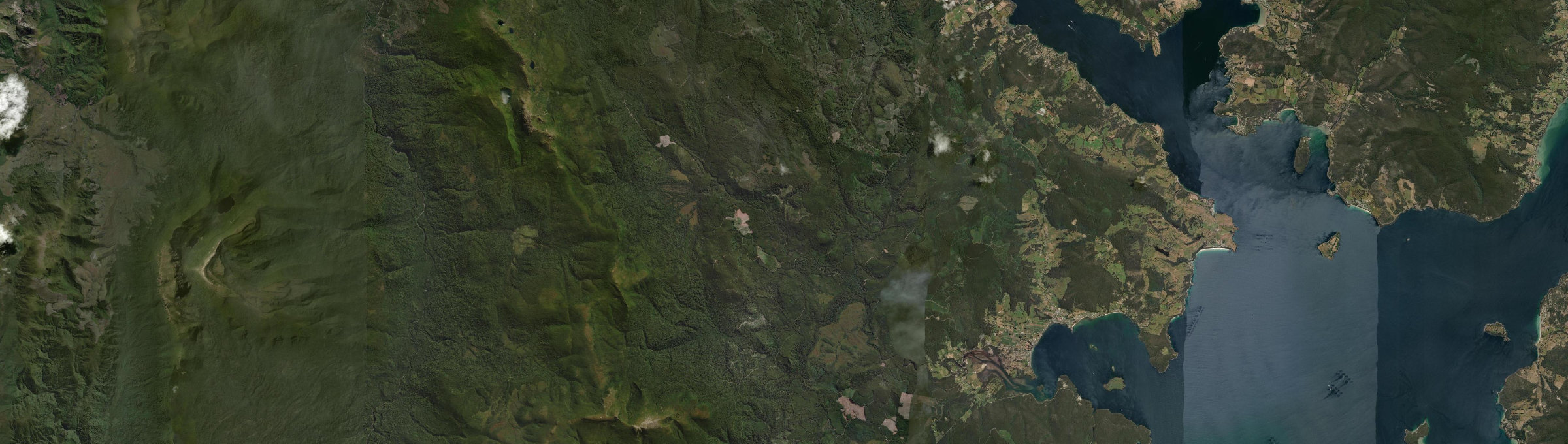 Aerial view of Raminea, TAS