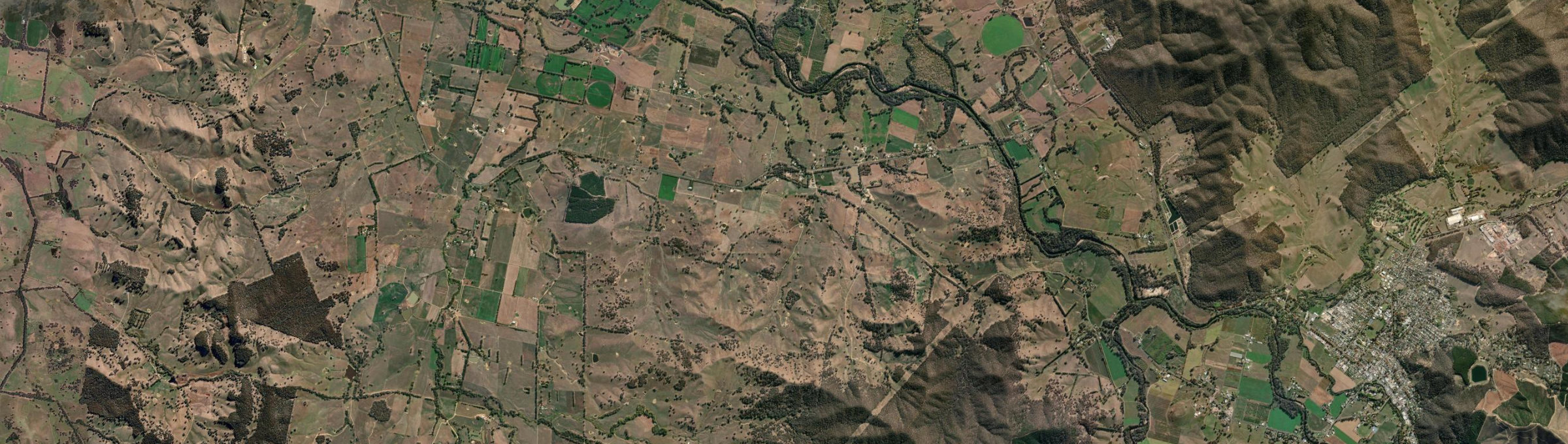 Aerial view of Whorouly East, VIC
