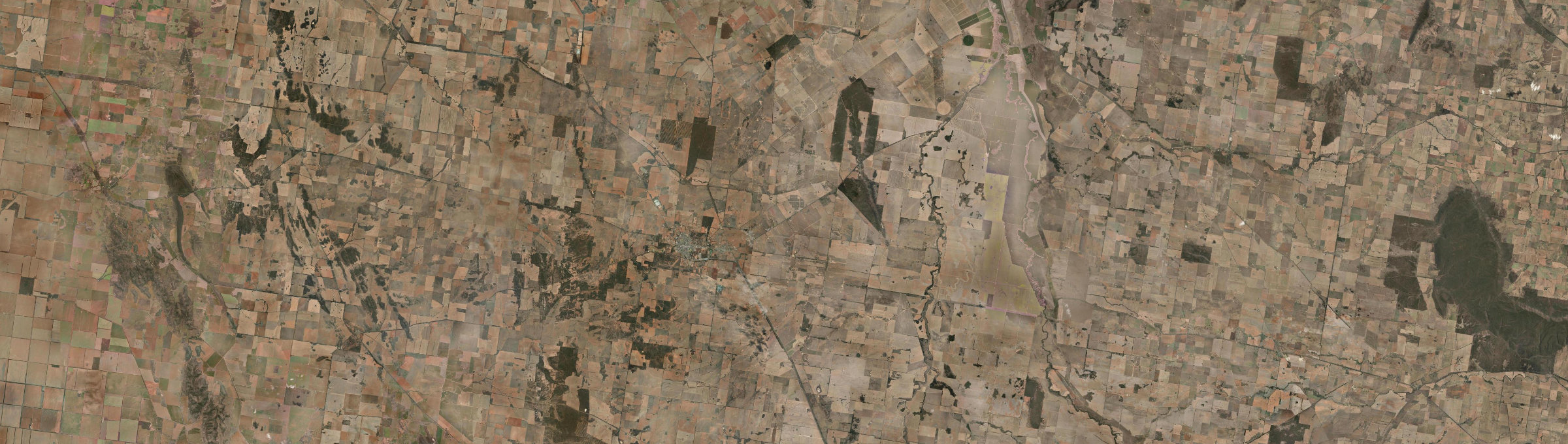Aerial view of Wyalong, NSW