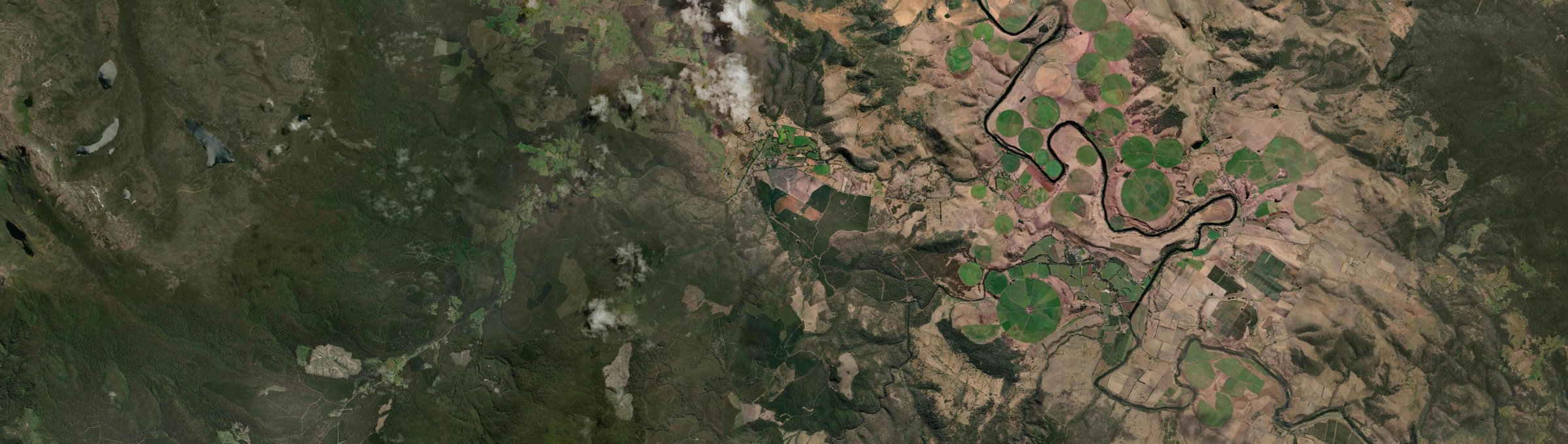 Aerial view of Westerway, TAS