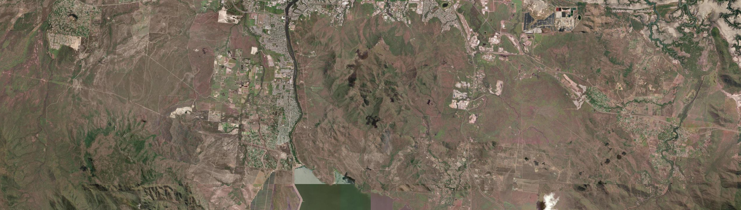 Aerial view of Mount Stuart (Qld), QLD