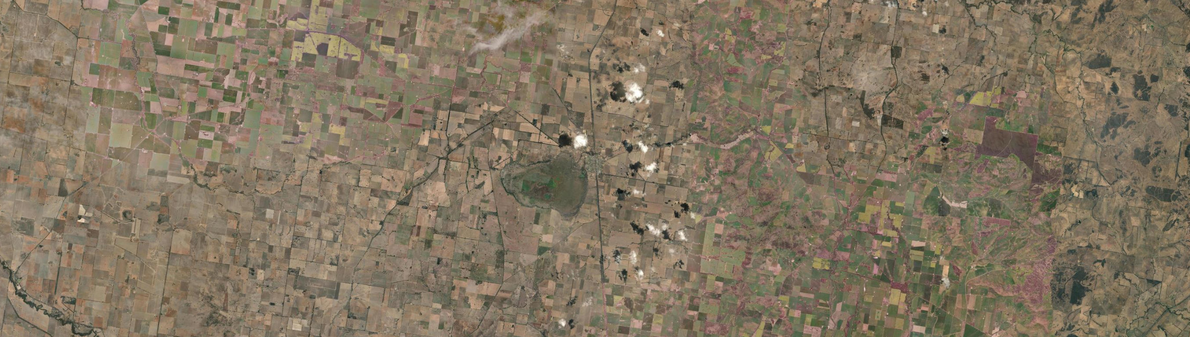 Aerial view of Henty (NSW), NSW