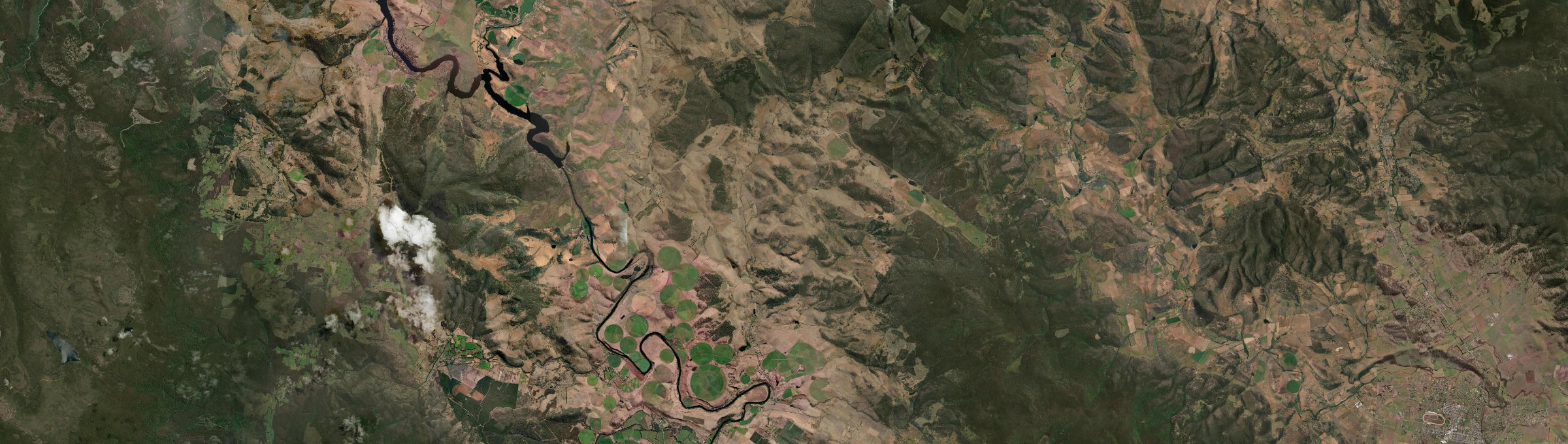 Aerial view of Gretna, TAS