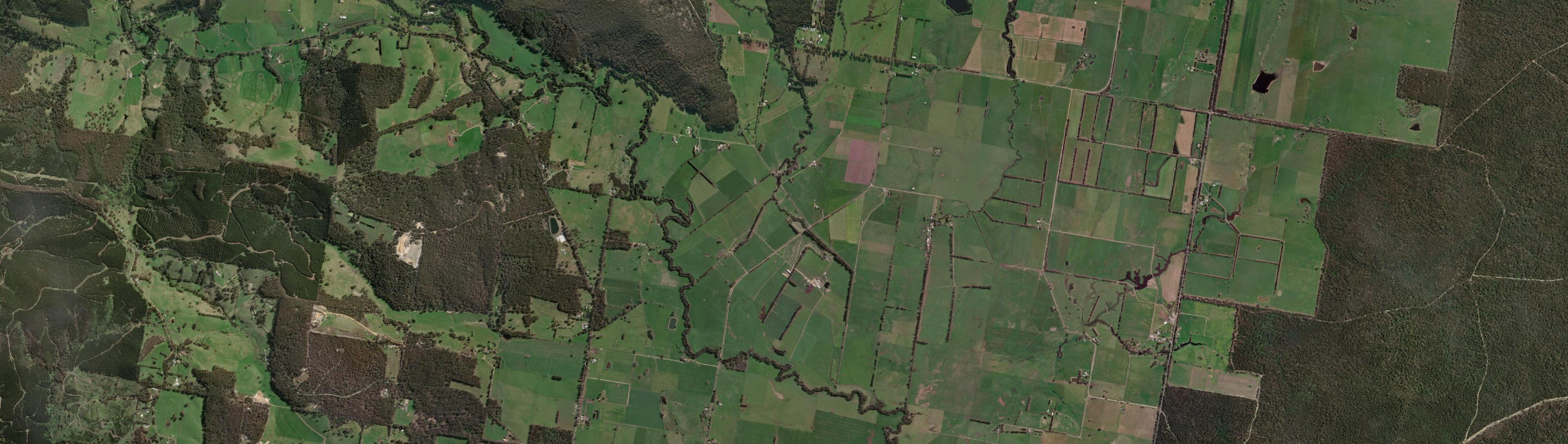 Aerial view of Calrossie, VIC
