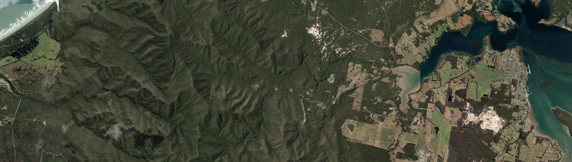 Aerial view of York Town, TAS