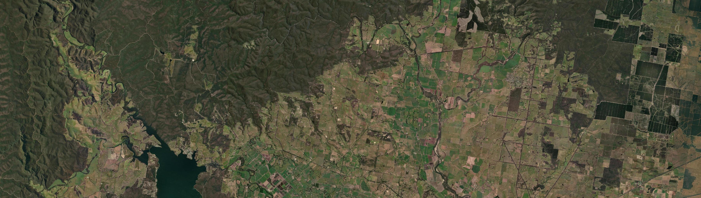 Aerial view of Boisdale, VIC