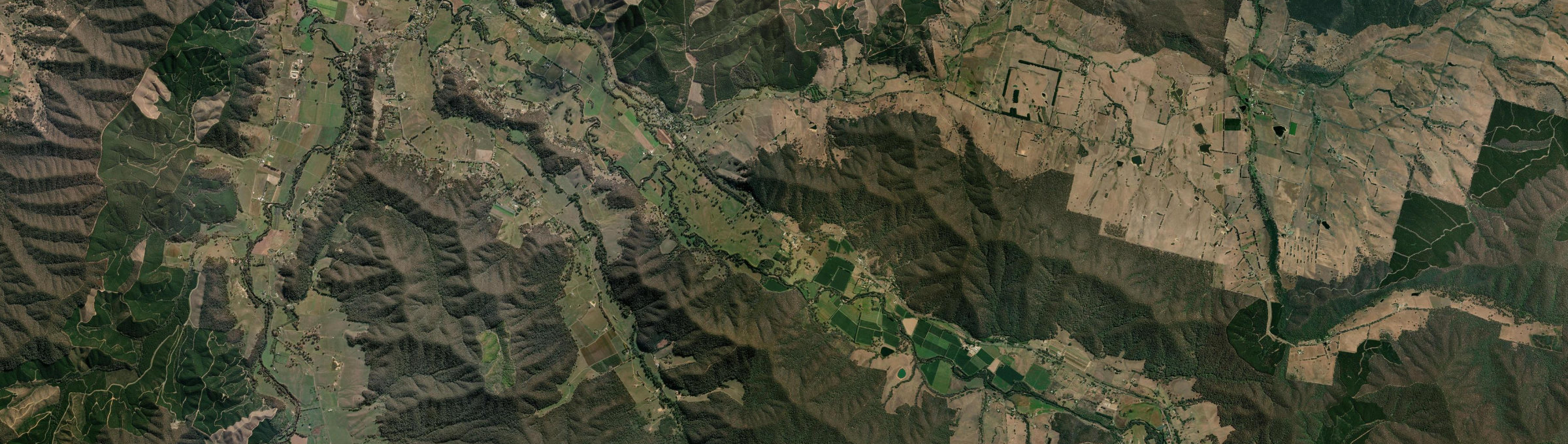 Aerial view of Ovens, VIC