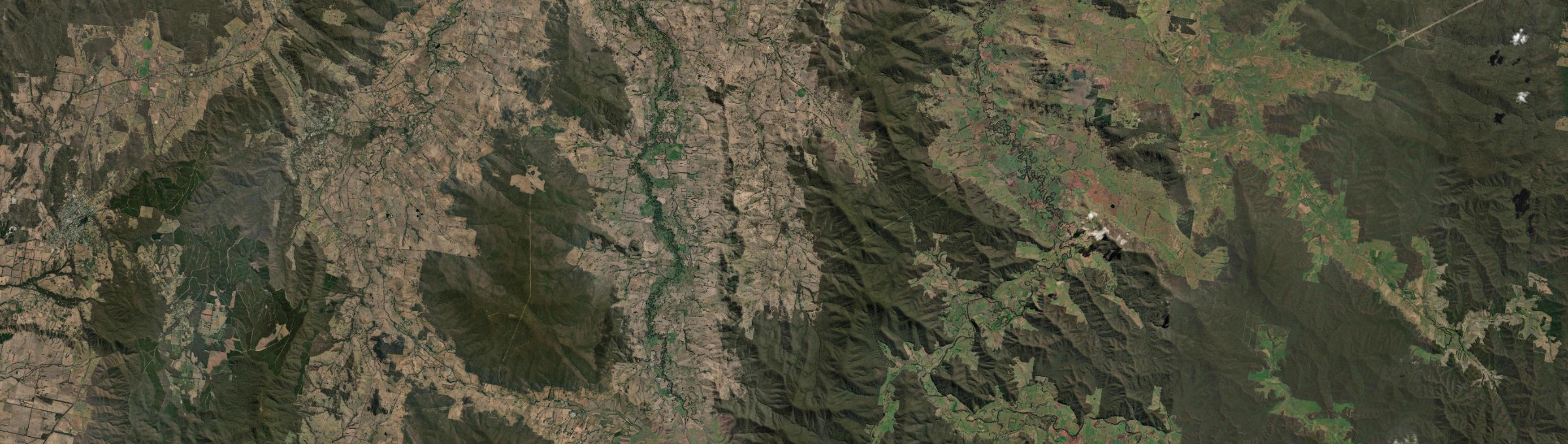 Aerial view of Sandy Creek (Vic.), VIC
