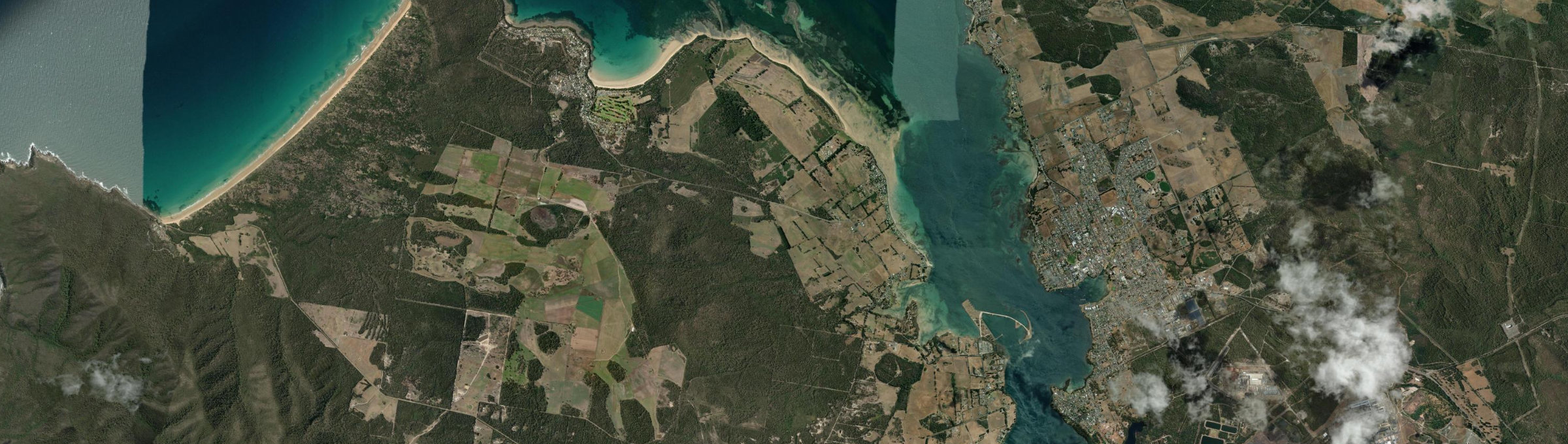 Aerial view of Kelso (Tas.), TAS
