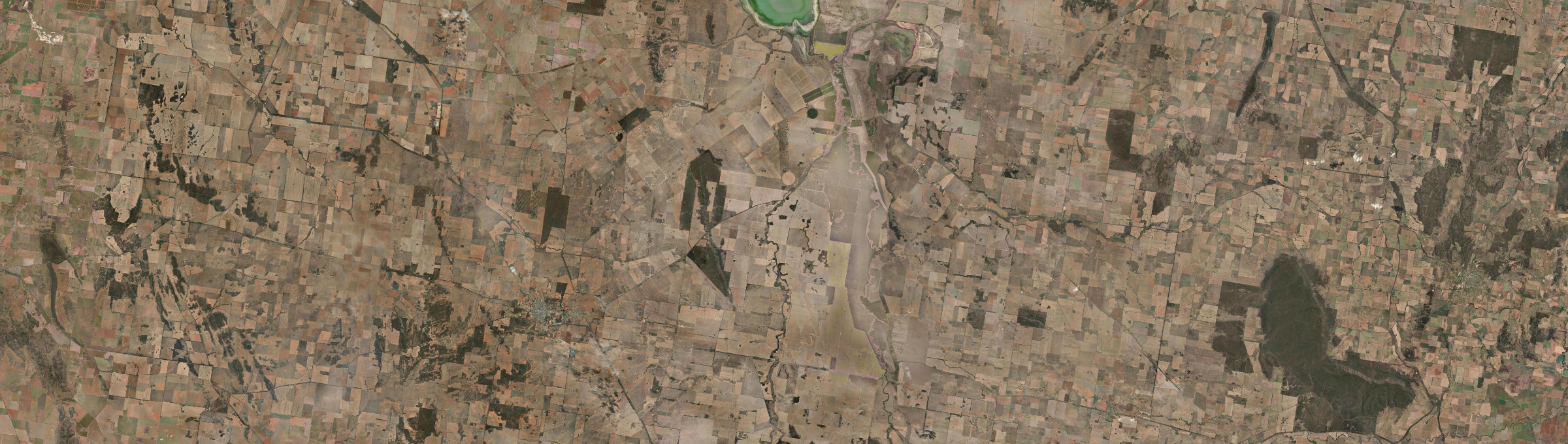 Aerial view of Back Creek (Bland - NSW), NSW