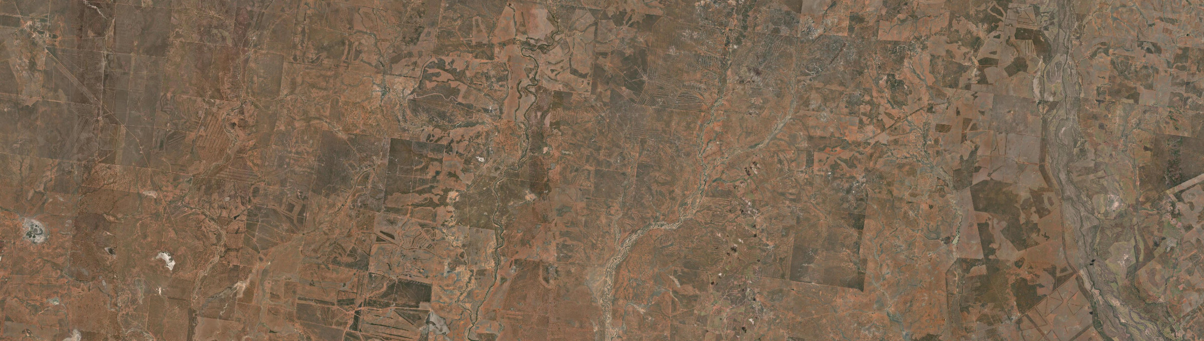Aerial view of Bargunyah, QLD