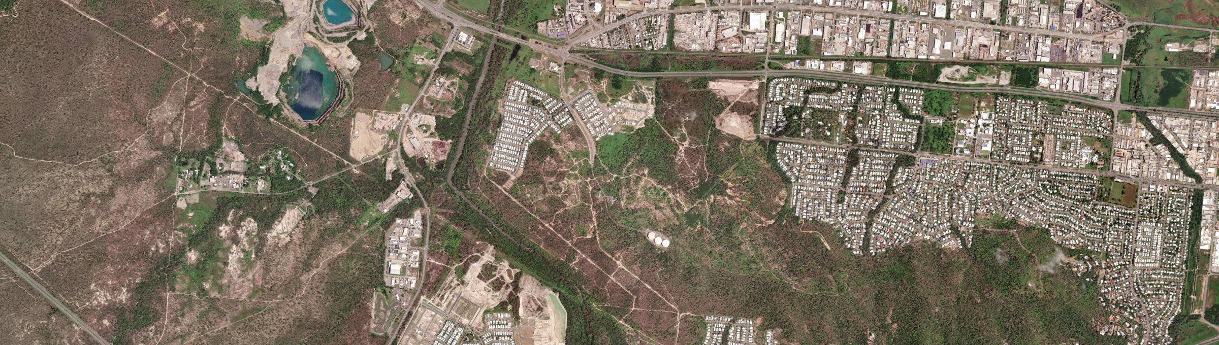 Aerial view of Cosgrove (Qld), QLD