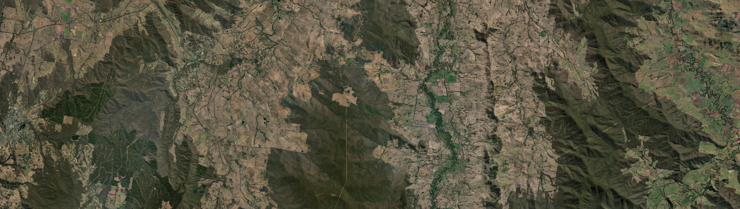 Aerial view of Kergunyah, VIC