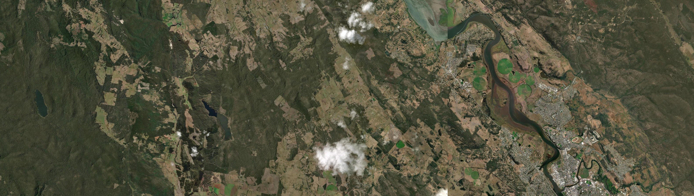 Aerial view of Bridgenorth, TAS