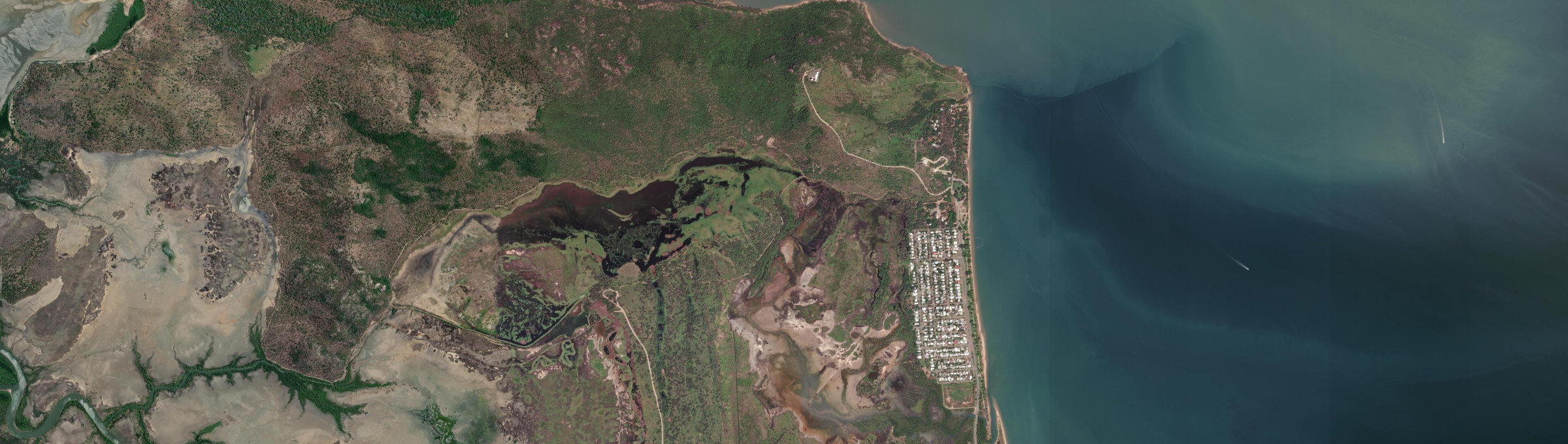 Aerial view of Pallarenda, QLD