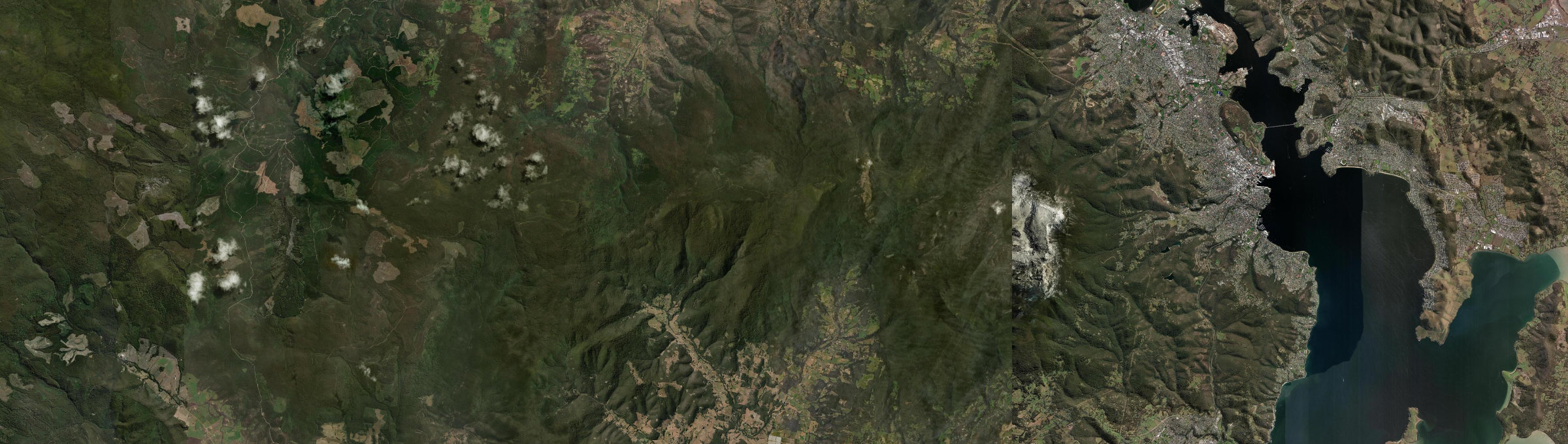 Aerial view of Wellington Park, TAS