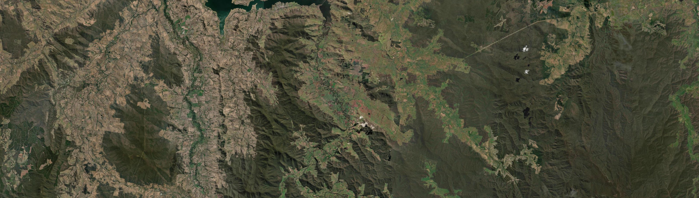 Aerial view of Tallangatta South, VIC