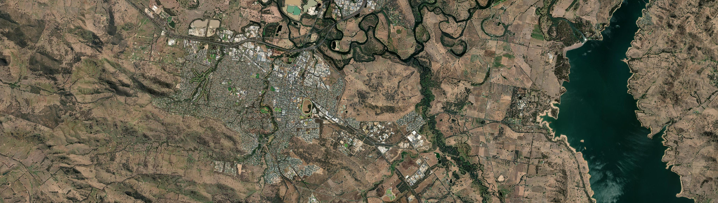 Aerial view of Bandiana, VIC
