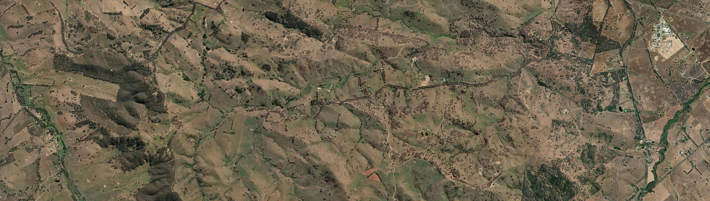 Aerial view of Castle Creek (Vic.), VIC