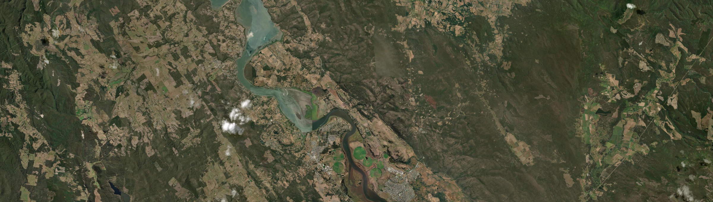 Aerial view of Dilston, TAS