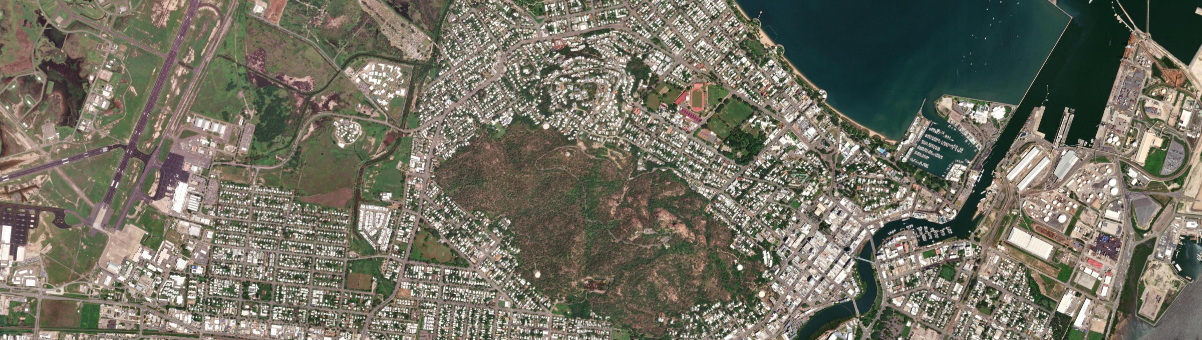 Aerial view of Castle Hill (Qld), QLD