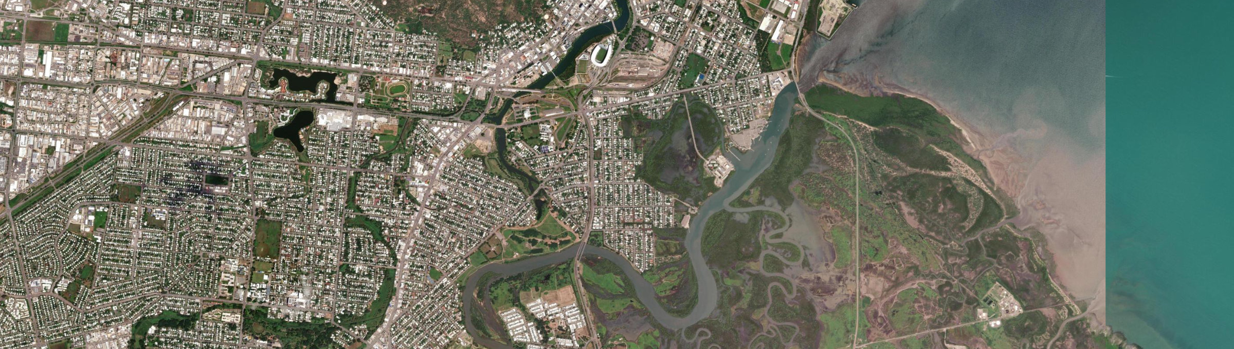 Aerial view of Railway Estate, QLD