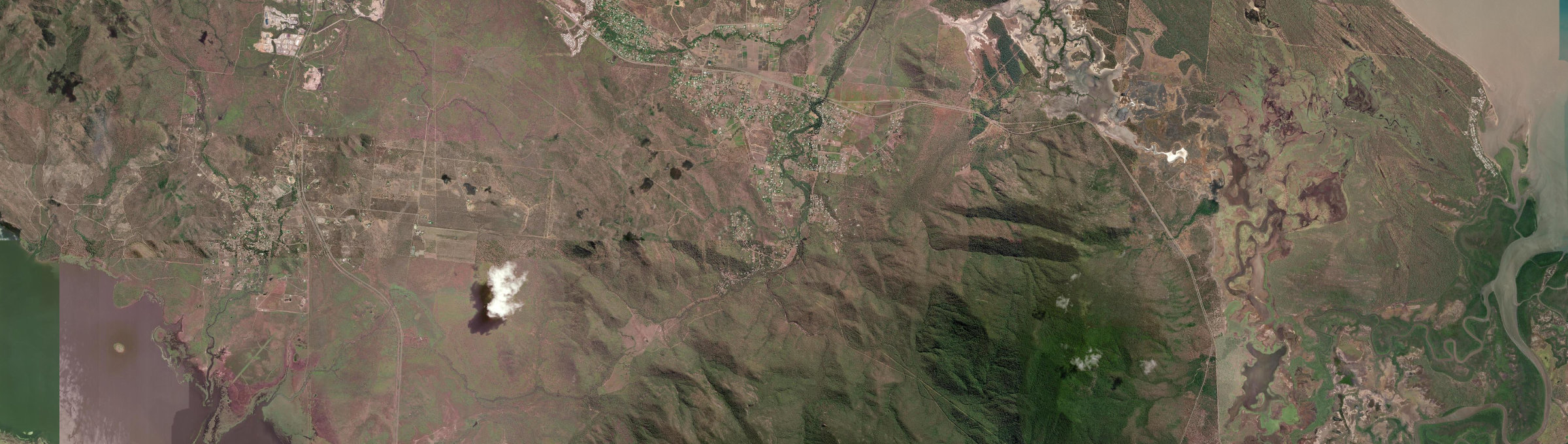 Aerial view of Alligator Creek (Townsville - Qld), QLD