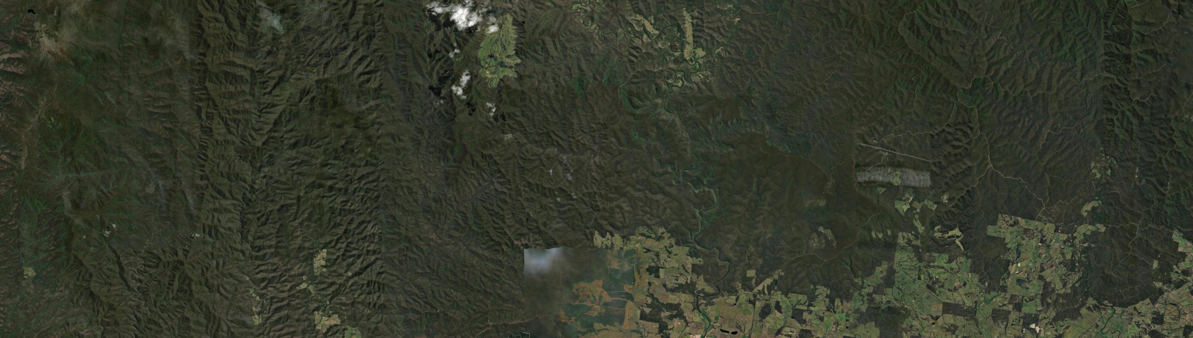 Aerial view of Cobbannah, VIC
