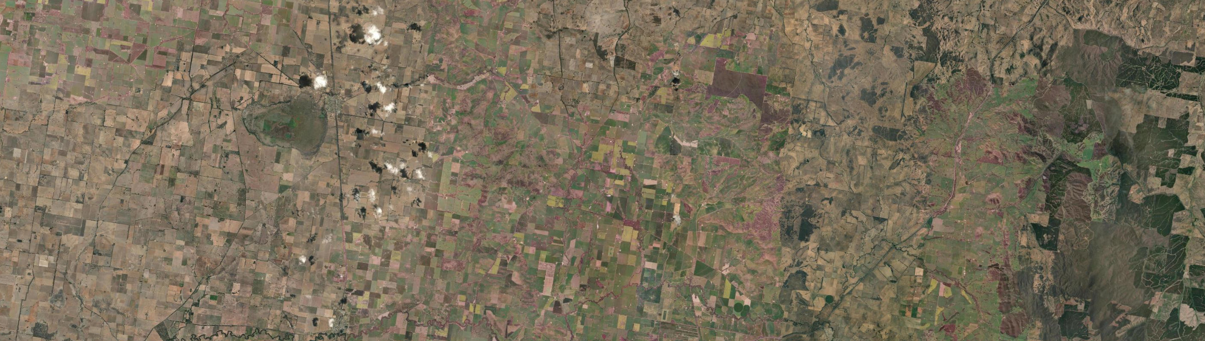 Aerial view of Cookardinia, NSW