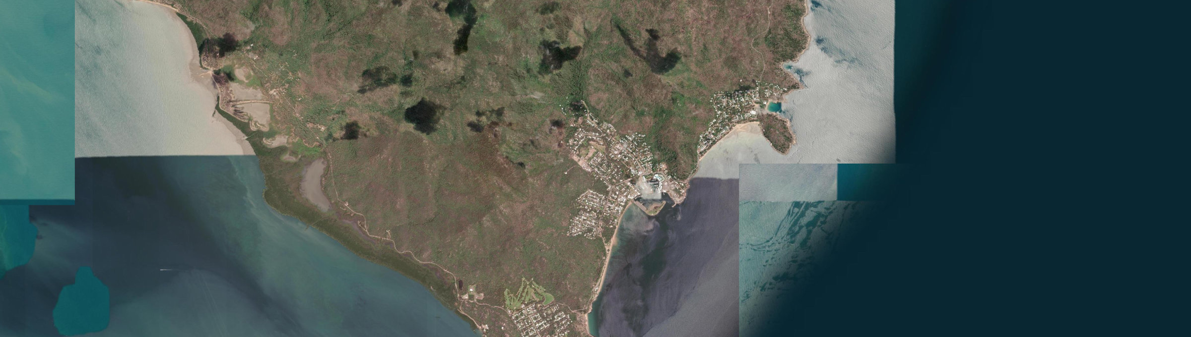 Aerial view of Nelly Bay, QLD