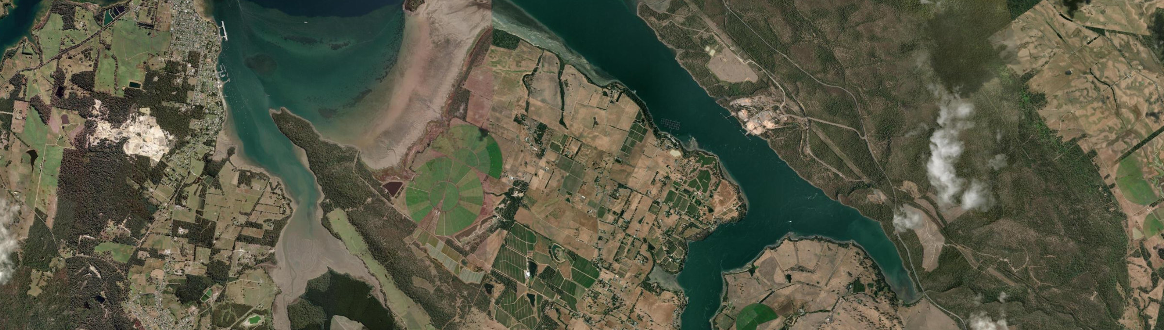 Aerial view of Rowella, TAS